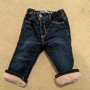 Old Navy Fleece-Lined Straight Jeans